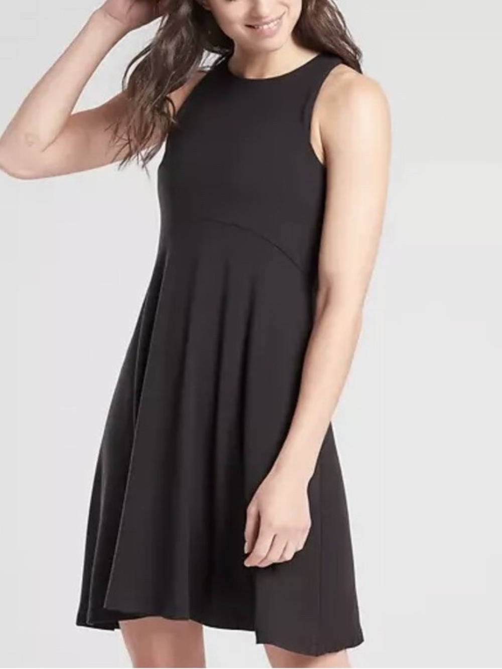 Athleta | Black Santorini Thera Dress |  Casual Sleeveless | Size Small Petite